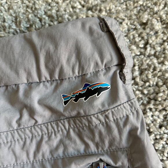 Patagonia Mens Sz L Gray Hiking Shorts With Pockets & Zipper Detail - Picture 8 of 11